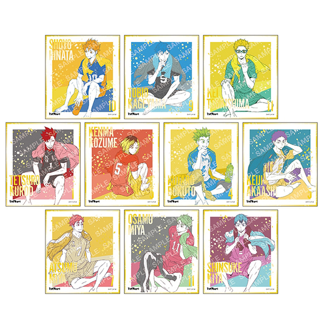[23년 03월 발매] POMMOP 하이큐 굿즈 하쿠오시 미니 색지 컬렉션 오프샷 Ver 10개입 BOX