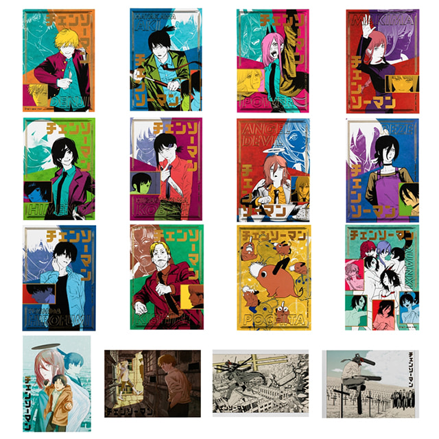 [23년 06월 발매] 슈에이샤 점프샵 체인소 맨 굿즈 하쿠오시 일러스트 카드 컬렉션 단품 (랜덤) (2차 판매)