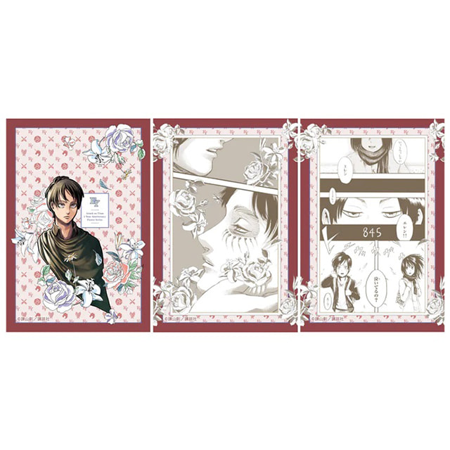 [24년 03월 발매] ANIQUE 진격의 거인 굿즈 완결 1주년 Anniversary 엽서 포스트 카드 세트 Flower Ver 엘런 예거 (재판)