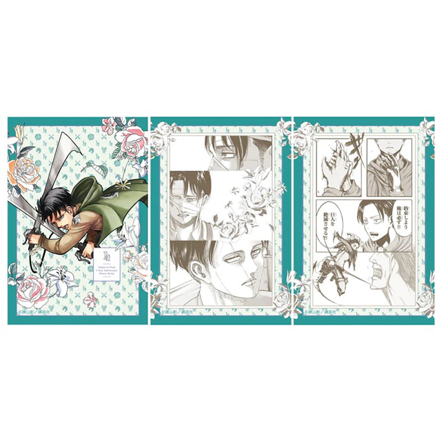 [24년 03월 발매] ANIQUE 진격의 거인 굿즈 완결 1주년 Anniversary 엽서 포스트 카드 세트 Flower Ver 리바이 아커만 (재판)