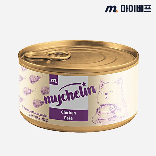 마이베프 마이슐랭 고양이 주식 캔 치킨 비프 참치 파테 80g 습식 간식