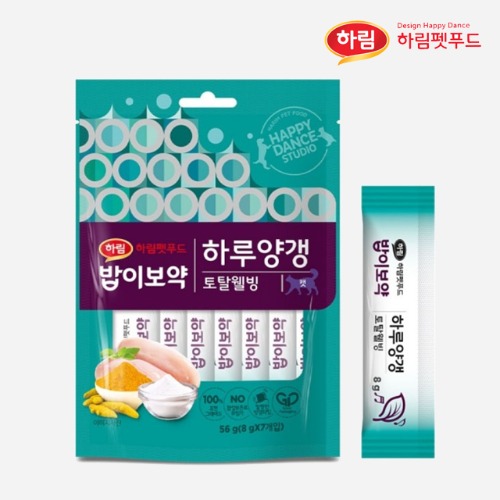 하림펫푸드 밥이보약 캣 하루양갱 토탈웰빙 56g 고양이 간식 츄르