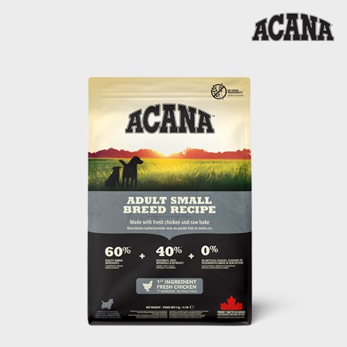 아카나 ACANA 어덜트 스몰브리드 독 강아지 소형견 사료 2kg