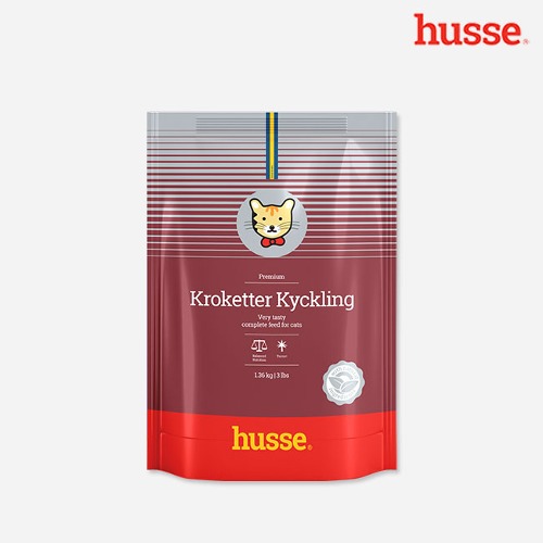 후새 HUSSE 캣 크로케터 치킨 고단백 고양이 사료 1.36kg