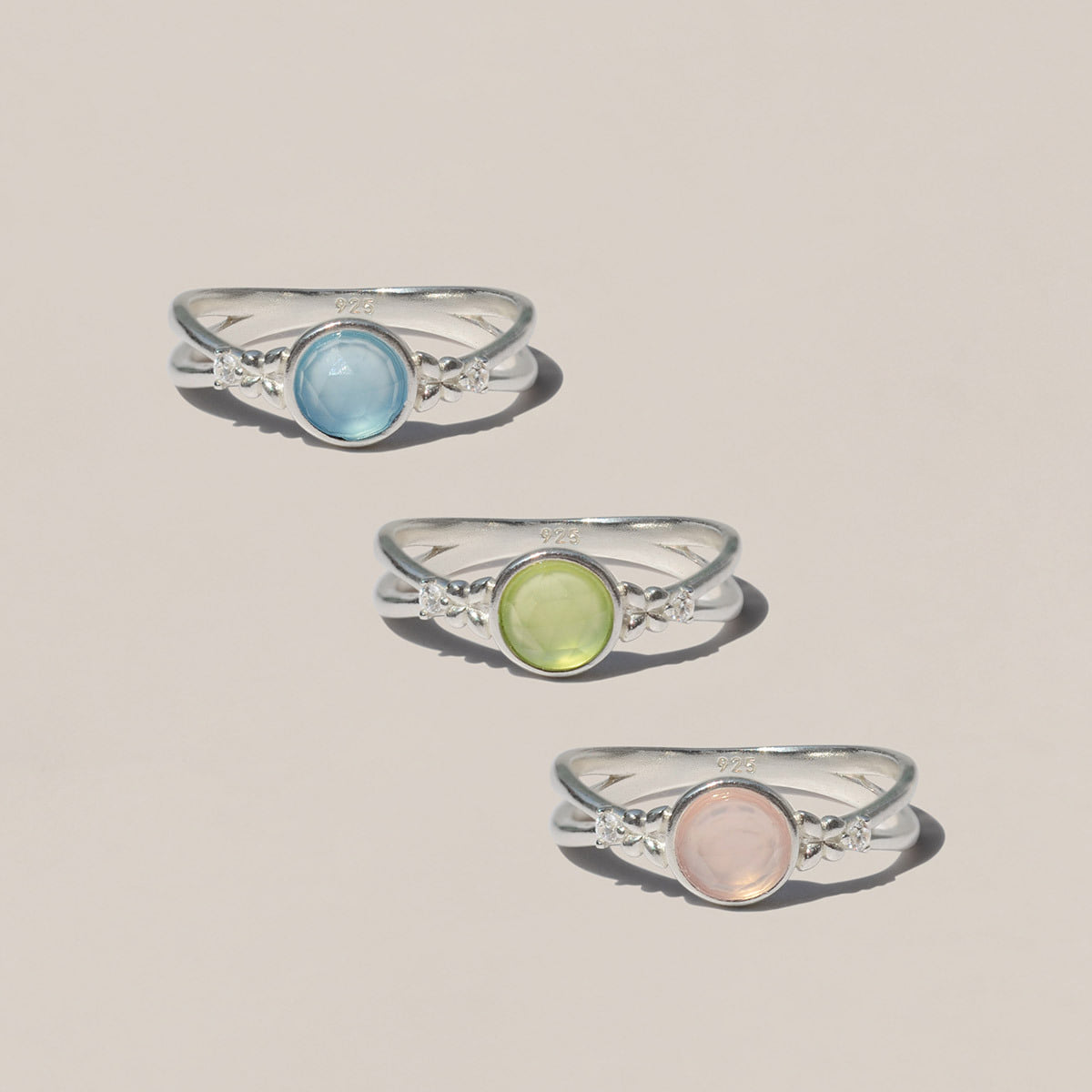 925 Silver Ruth Gemstone Ring/ 루스