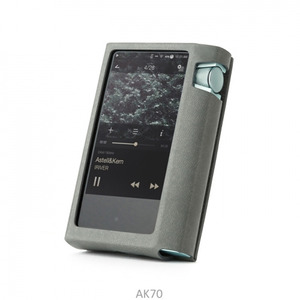 [MITER] 미테르 스탠딩 가죽케이스 Astell&amp;Kern AK70 Leather case  - 그레이