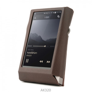 [MITER] 미테르 스탠딩 가죽케이스 Astell&amp;Kern AK320 Leather case  -브라운