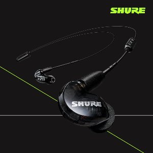 [SHURE] 슈어 SE215 + BT2 (블랙) 무선 블루투스 이어폰 / 최대 10시간 재생