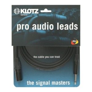 [KLOTZ] 클로츠 M1 PROFESSIONAL 레코딩 케이블 XLR 수 : TS ㅡ자, Neutrik 커넥터