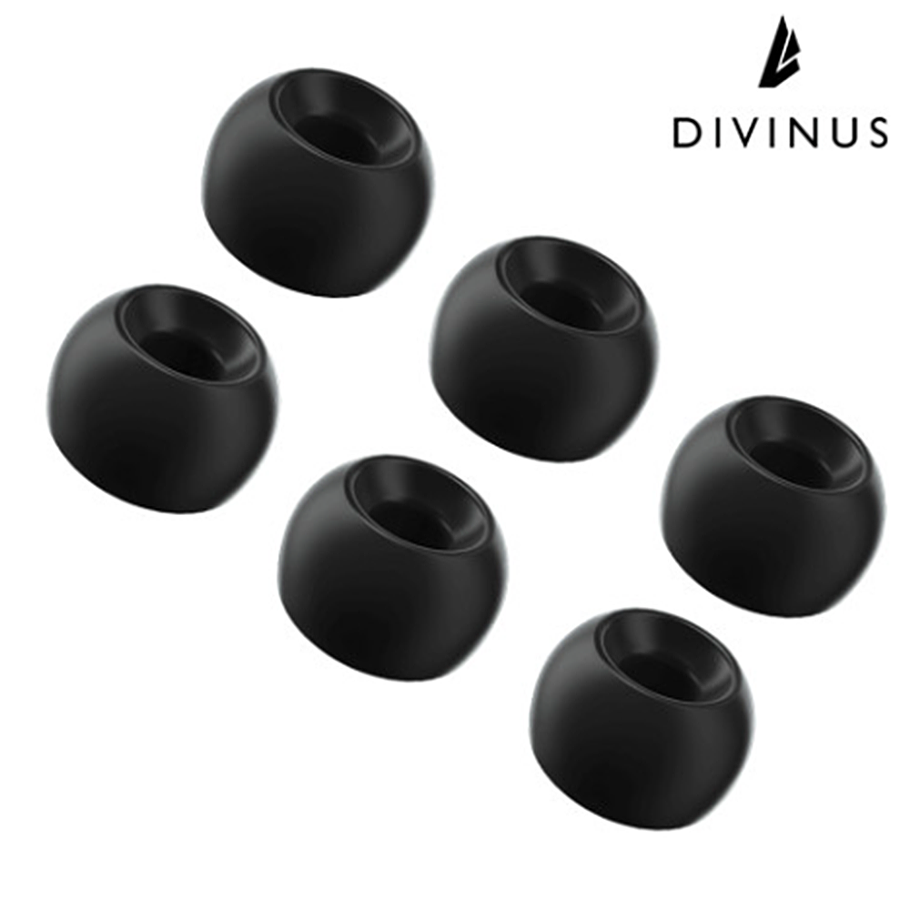 DIVINUS 디비누스 실리콘 이어팁 벨벳팁 와이드보어 3쌍