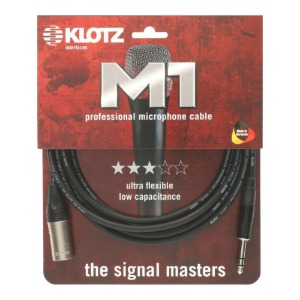 [KLOTZ] M1 PROFESSIONAL 클로츠 레코딩 케이블 (XLR 수 :TRS, KLOTZ 커넥터)