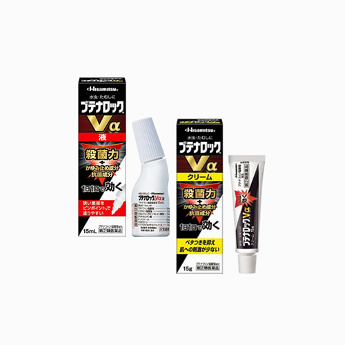 [HISAMITSU] 부테나로크 2종세트 액상타입 18ml + 크림타입 18ml 2종 세트 일본 인기 무좀약