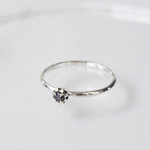 crown stone ring - 3mm