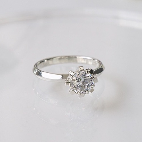 crown stone ring - 6mm