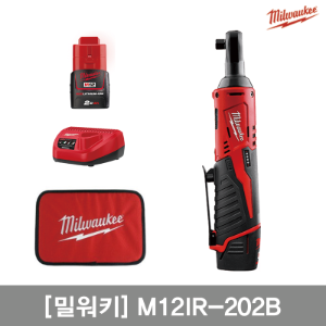 12V충전임팩트라쳇. M12 IR-202B(2.0Ah). MILWAUKEE 밀워키. 000000002018