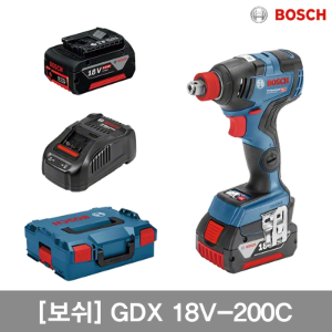 [GDX 18V-200C(0 601 9G4 2B3)] 보쉬 충전 임팩트 드라이버 렌치 18V 6.0Ah(핀홀)[BOSCH]