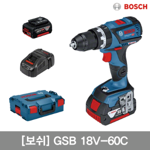 [GSB 18V-60C(1 619 kt9 381)] 보쉬 충전 임팩트 드릴 드라이버 18V 5.0Ah[BOSCH]