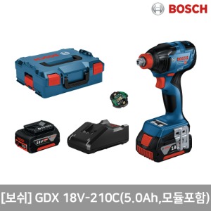 [GDX 18V-210C(5.0Ah,모듈포함)] 보쉬 18V 충전 임팩트 드라이버 렌치  5.0Ah[BOSCH]