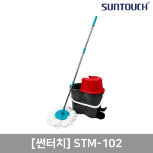 [STM-102] 썬터치 깔끔이 극세사 스핀클리너(걸레5개 포함) &amp; 회전 탈수통[SUNTOUCH]