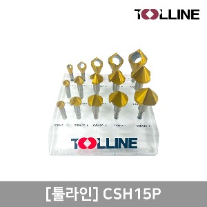 카운터싱크 세트(육각, 15PCS). CSH15P. TOOLLINE(KT) 툴라인(KT). 000000013166