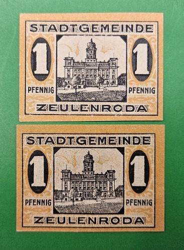 독일 1920년 NOTGELD 놋겔트 인플레이션 비상화폐 1페니히 - 미사용