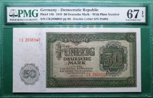 독일 1948년 50마르크 - PMG 67EPQ