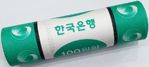 한국은행 100원 2016년 롤 - 미사용