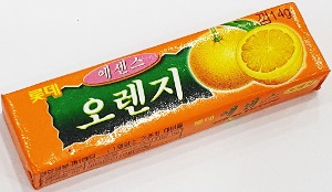 껌 - 롯데 에센스 오렌지