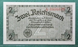 독일 1940-45년 GERMANY OCCUPIED TERRITORIES WWII 2 REICHSMARK - 미사용