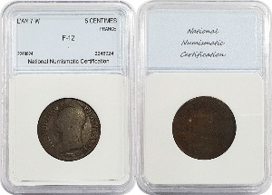 프랑스 1796년(W) 5 Centimes - NNC F-12