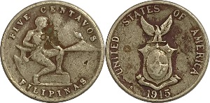 필리핀 1945년(S) 5 Centavos