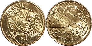 브라질 2023년 25 Centavos