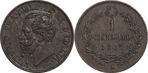 이탈리아 1867년(M) 1 Centesimo