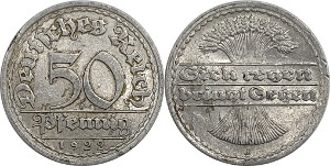 독일 1922년(J) 50 Pfennig