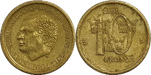 스웨덴 1991년 10 Kronor