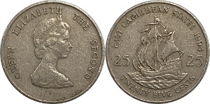 동카리브연합 1994년 25 센트