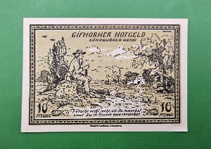 독일 1921년 NOTGELD 놋겔트 인플레이션 비상화폐 10페니히 - 준미~미사용-