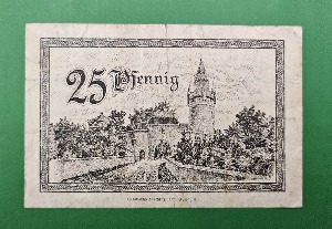 독일 1920년 NOTGELD 놋겔트 인플레이션 비상화폐 25페니히 - 미품