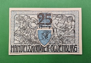 독일 1918년 NOTGELD 놋겔트 인플레이션 비상화폐 25페니히 - 준미~미사용-