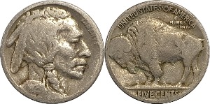 미국 1921년 버팔로 니켈 5 센트