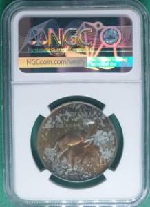 남아프리카공화국 1968년 1 랜드 ENGLISH SILVER - NGC PROOF 65 BEAUTIFUL 토닝