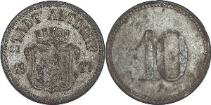 독일(Altdorf) 1917년 10 Pfennig 놋겔드