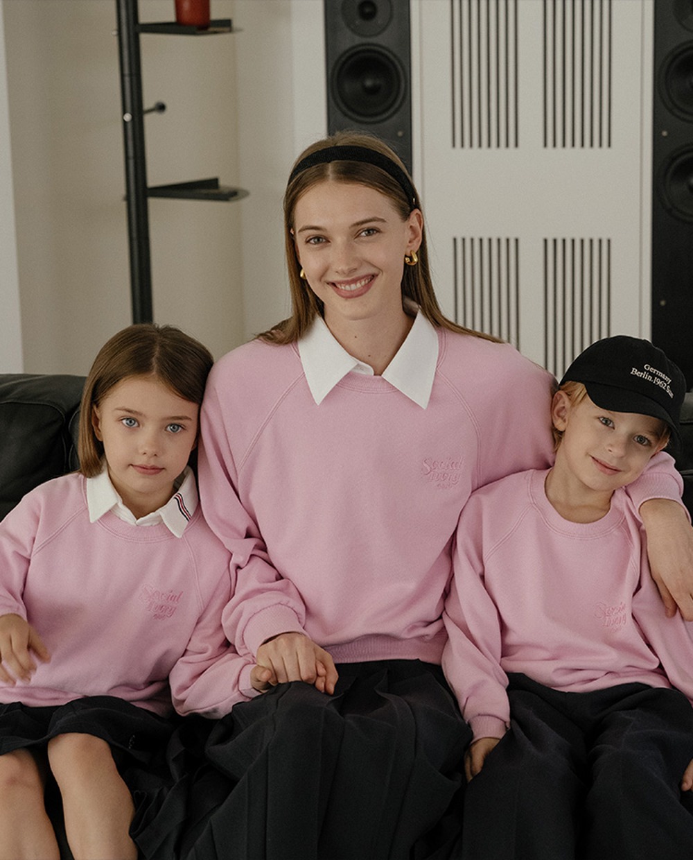 [KIDS] Essential sweatshirt_Pink