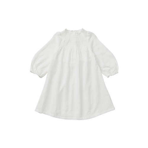 dress 1 shirring white - 마르마르