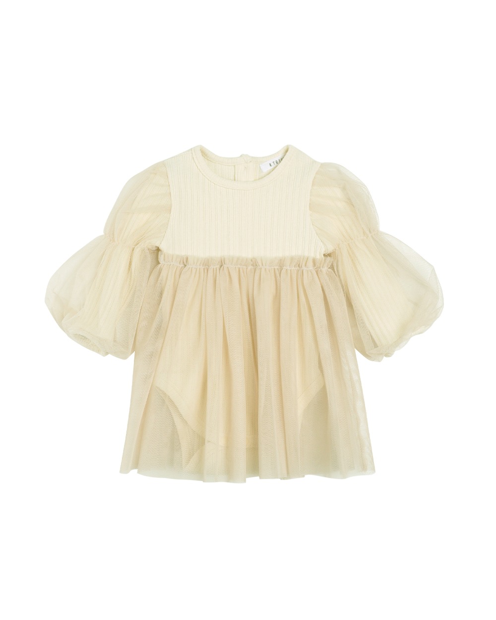 [a.toi baby] Eleanor Dressy Body Suit Cream - 마르마르