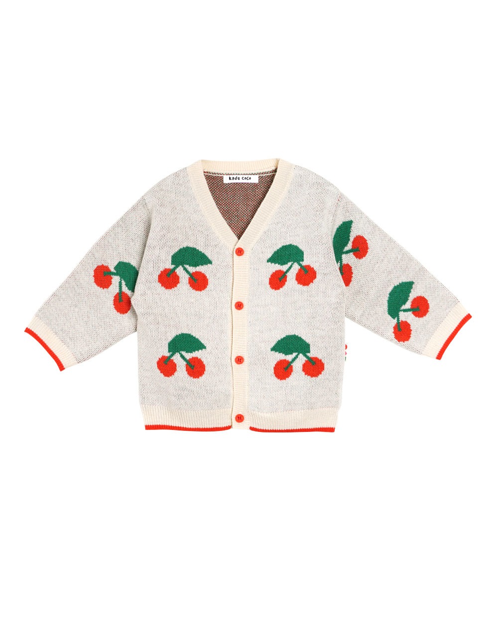 [kade coco baby] Coco Baby Cherry Cardigan Cream - 마르마르