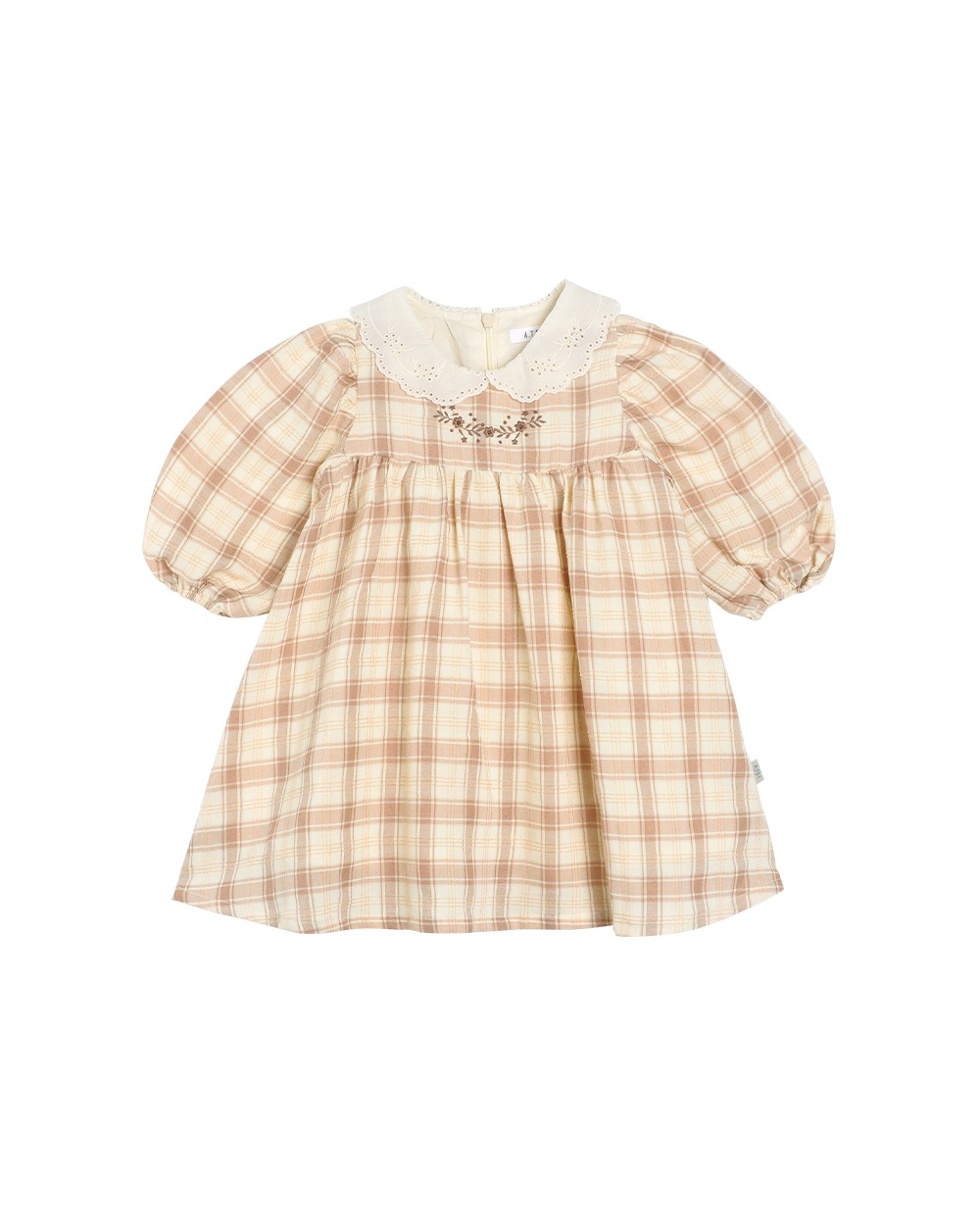 [a.toi baby] Natalie Lace Collar Dress Beige - 마르마르