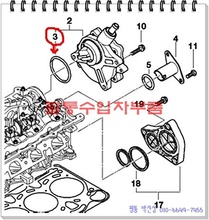 BMW 520i(E60) 진공펌프 오링(2007년~2010년) N46엔진