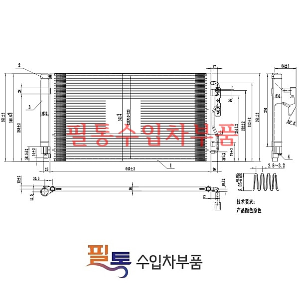 BMW F30 콘덴샤 CW-63562=940236=64509218121=64509288940=64504270545=64509335362=64506804722