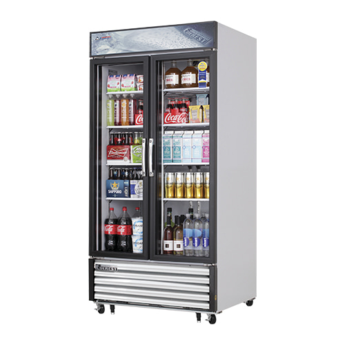 부성 에베레스트 B100HS-2RROC-E 업소용 냉장쇼케이스 기계하부형 여닫이방식 간냉식 1000x810x2010mm